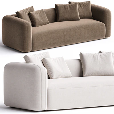 Nara Sofa, Gibson Wheat — View 3