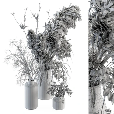 Dry plants 70 - Dried Pampas Set — Ver 5