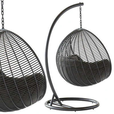 Fotel wiszący Cocoon De Luxe, czarny — Ver 5