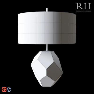 RH FACETED TABLE LAMP — Ver 2