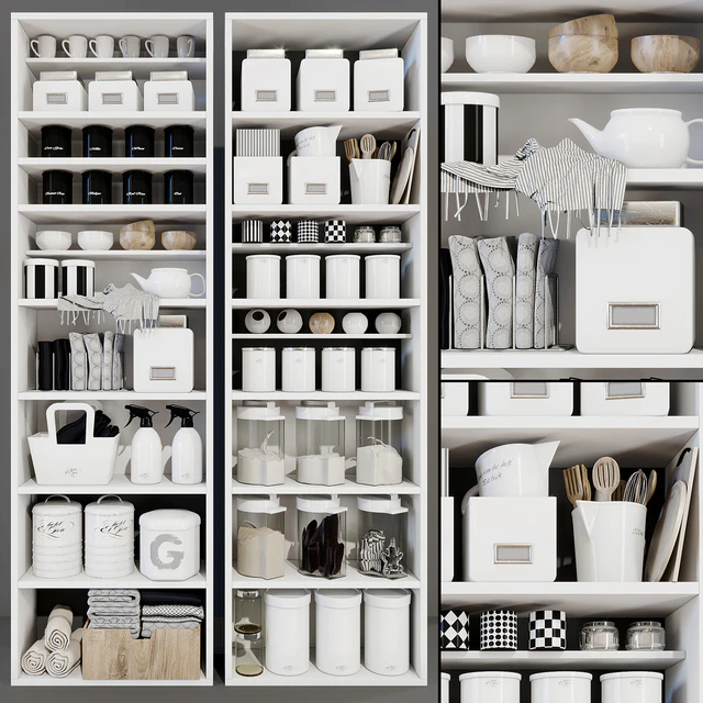 Modern racks with decor — Скачать