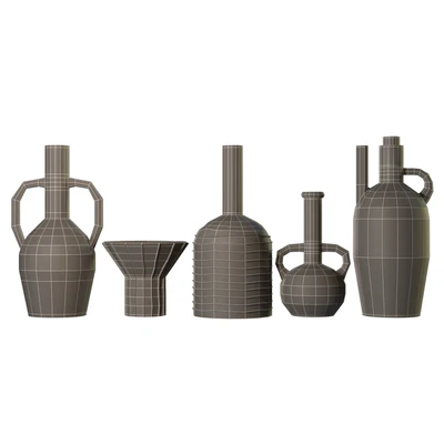 Artisan clay vessels set — Вид 4