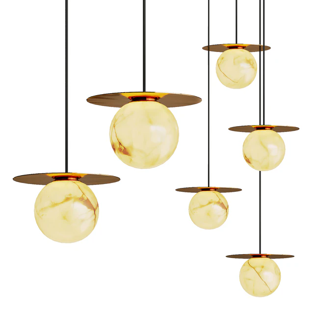 Ball pendant lamp MARBLE ORB — Descargar