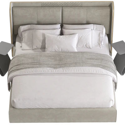 White Wingback Bed 102 — Вид 6