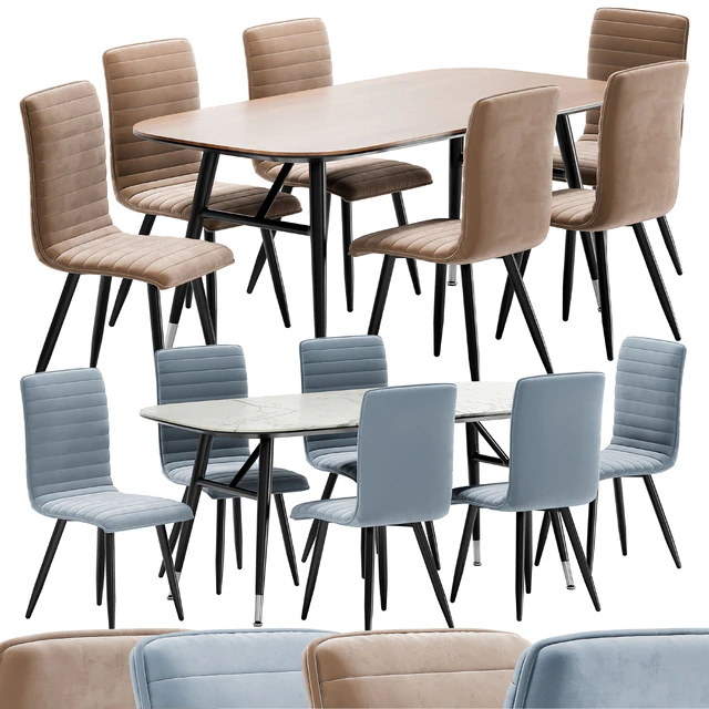 Mako dining chair and Catania table — Descargar