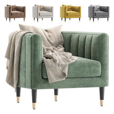 Armchair BRIDGE Cazarina Interiors/Кресло БРИДЖ — Ver 1