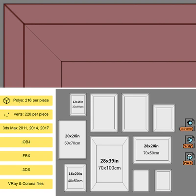 Interior Picture Frames Set-63 — Вид 3