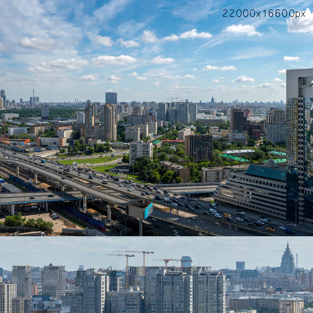 Panorama of Moscow from the flour-grinding passage v2 — Descargar
