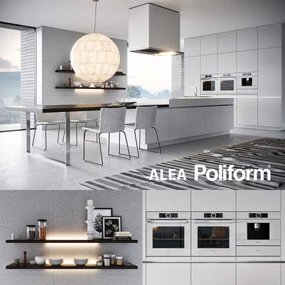 Kitchen Poliform Varenna Alea 3 (vray GGX, corona PBR) — Ver 2
