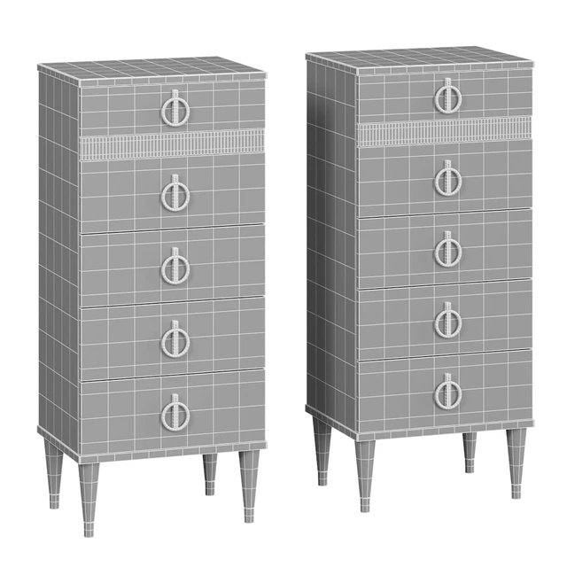Chest of drawers Rimini Solo narrow with bar — Descargar