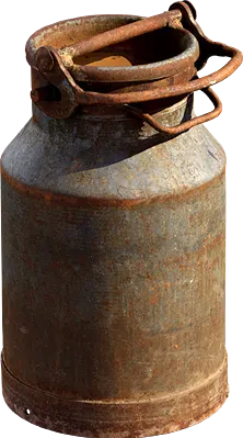 rusty metal milk churn 001 — Descargar