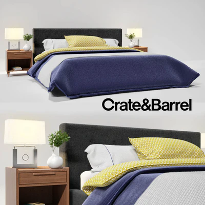 Crate &amp; Barrel Tate King Bed — Descargar