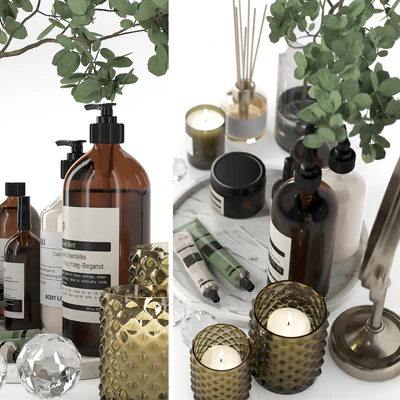 Decorative set 09 - Bathroom accessories — Ver 4