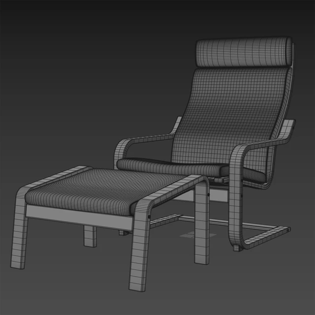 Кресло Ikea Poang — Скачать