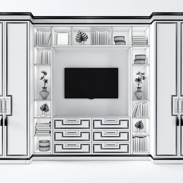 Cabinet with tv area 3 — Descargar