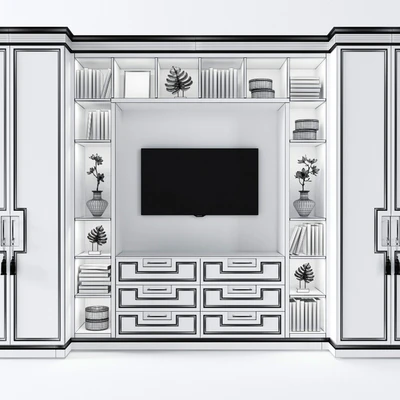Cabinet with tv area 3 — Ver 2