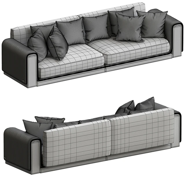 Roche Bobois UNDERLINE 4-SEAT SOFA — Descargar