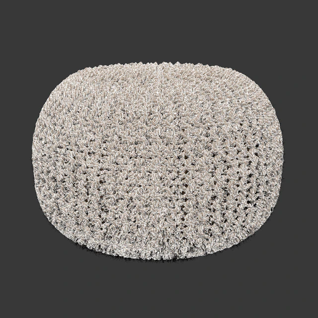 BISHO wicker pouf round — Descargar
