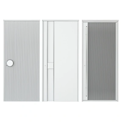 Black modern entrance door — Ver 4