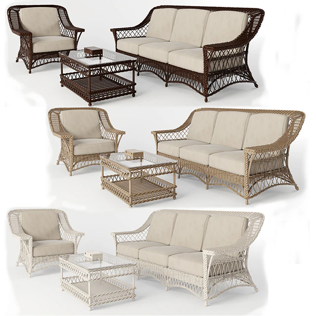Wicker chairs and a table — Descargar