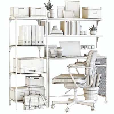 IKEA FJALLBO loft office workplace — Вид 3