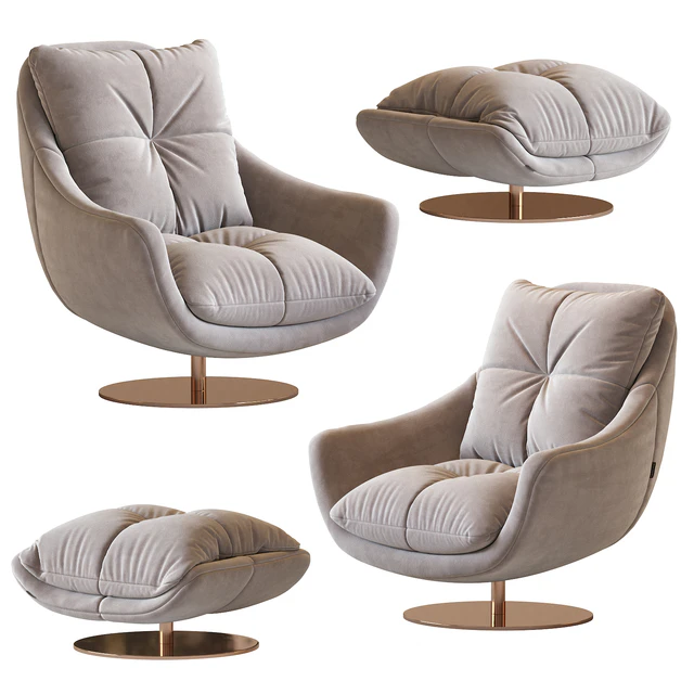Sophia  Swivel armchair — Скачать