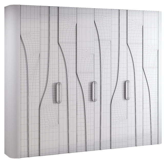 Wardrobe with abstract panel in 2 OPTIONS — Descargar