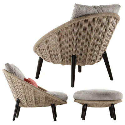 Minotti Lido Cord armchair — Ver 4