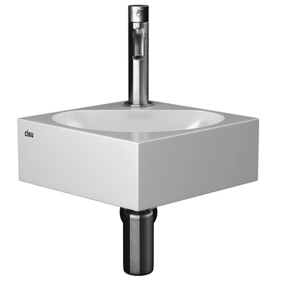 Clou Flush 5 Corner sink and Rexa design mixer tap — Ver 2