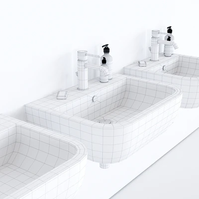 GALASSIA SA02 Washbasin art. 9921 art. 9922 art. 9923 — Вид 3
