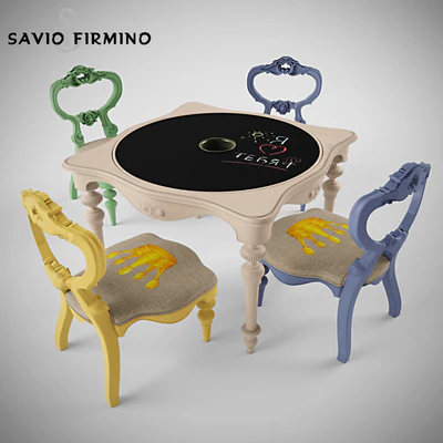 Children's table and chairs Savio Firmino — Ver 1