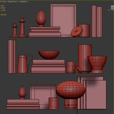Decor shelf set 10 — Ver 5