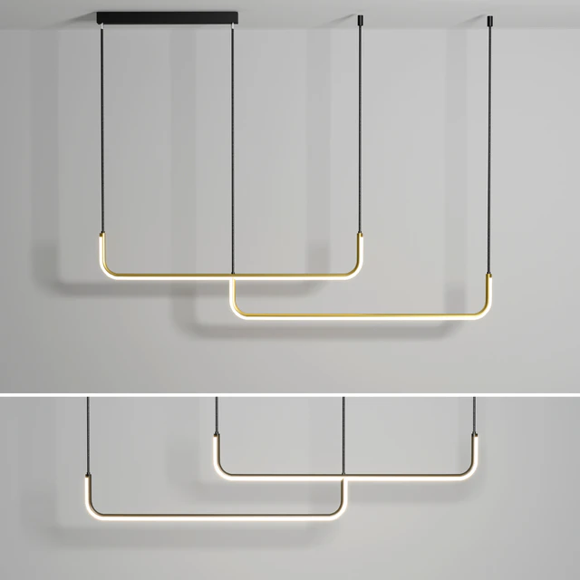 LED Pendant Light Modern Nordic Black Gold — Descargar