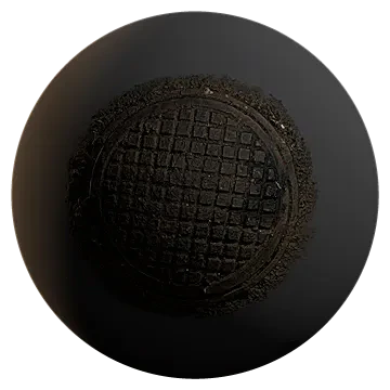 round manhole cover 029 — Descargar