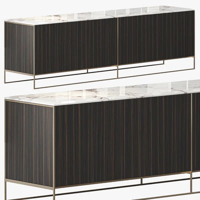 MINOTTI CALDER BRONZE LIVING HORIZZONTAL SIDEBOARD — Ver 7