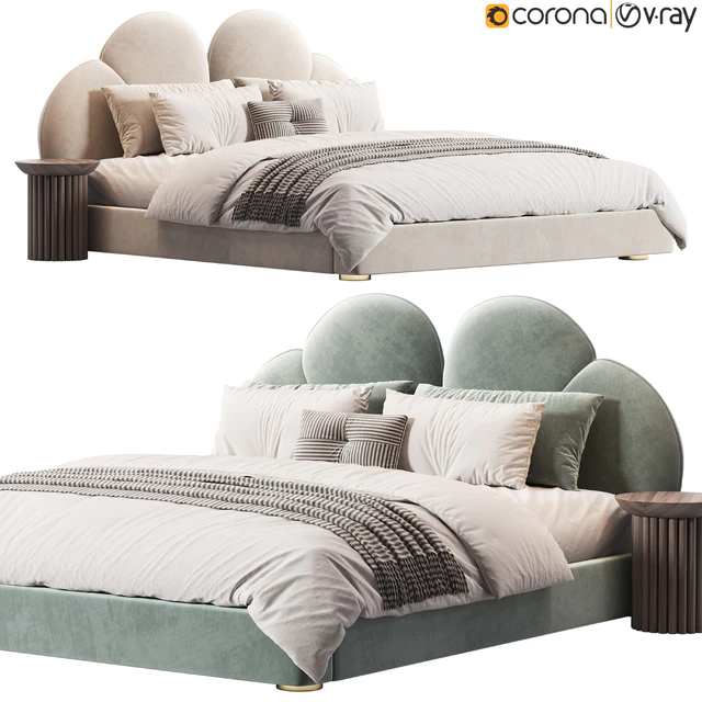 Danon Suede bed by Casaspace — Скачать