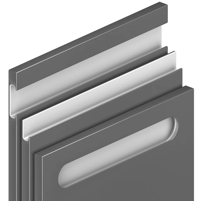 Integrated handle. kitchen facade — Descargar