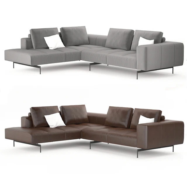 BoConcept Amsterdam corner sofa with lounging unit — Descargar