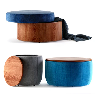 West Elm Storage Ottomans — Вид 1