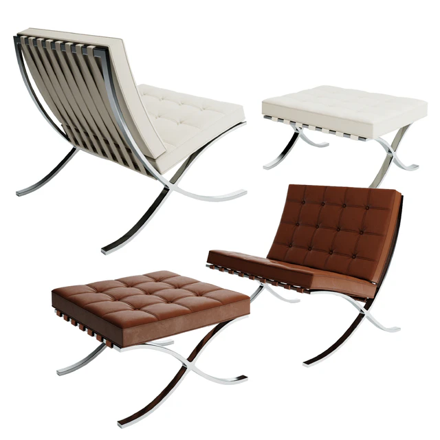 Barcelona Chair + Stool — Descargar