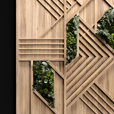 Wooden panels and vertical garden 3 — Вид 3