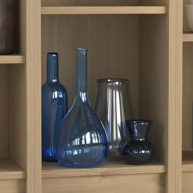 IKEA BILLY Shelving unit with decorative elements — Descargar
