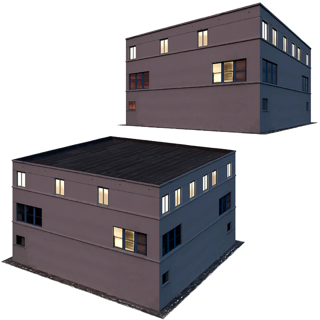 Low poly building 8K texture — Descargar
