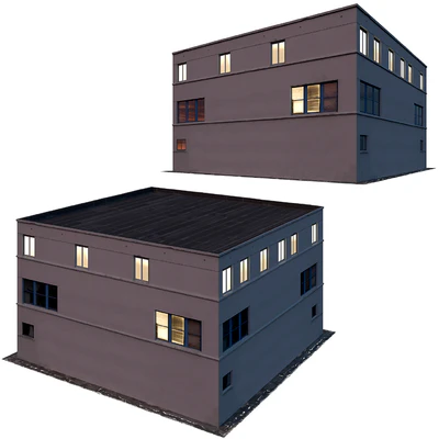 Low poly building 8K texture — Ver 5