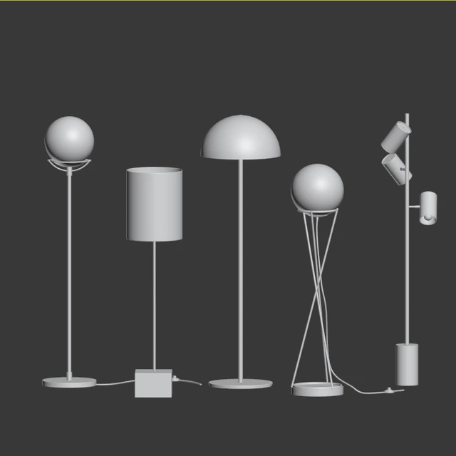 CB2 - 5 Floor Lamps Set 2 — Скачать
