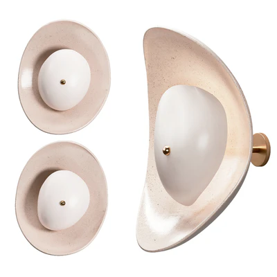 Set of 2 Free Form Wall Sconces by Elsa Foulon — Ver 1