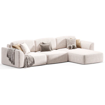 KING SE chenille Sofa 3 — Ver 4
