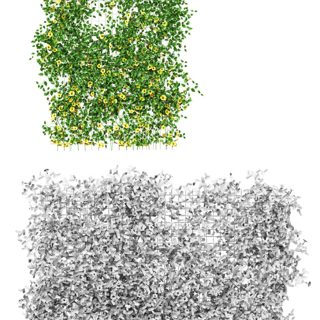 Wall of flowers on the grid — Descargar