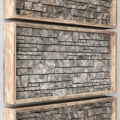Built-in decorative panel made of bricks — Ver 2