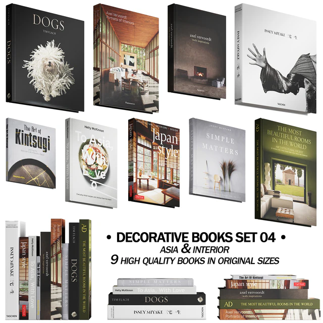 037 Decorative books set 04 Asia & Interior 00 — Descargar